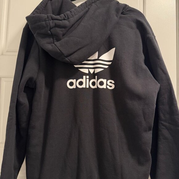 Adidas Men’s Hoodie — Black with Back Logo | Size XXL - Good Condition - Picture 4 of 5